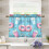 Coffee Cups Donuts Kitchen Curtains Half Tier 27"x36" 1