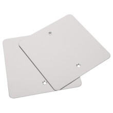 LEORX Outlet Socket Covers Stainless Steel Silver 2 Pcs