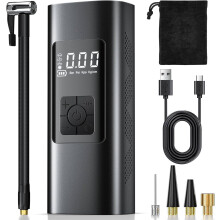 Portable 150 PSI Rechargeable Tire Inflator Grey