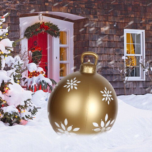 Christmas Balls White Silver Glitter 8cm 9PCS