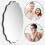 Decorative Wall Mirror Irregular Wavy Modern Black 50cm — wavy mirror, black wall mirror, modern mirror 4