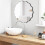 Decorative Wall Mirror Irregular Wavy Modern Black 50cm — wavy mirror, black wall mirror, modern mirror 5