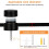 12 Pack Ceiling Hooks for Ceiling Hanging Lights, Pendant Light Hook for Ceiling Lamp, Ceiling Hooks, DIY Lamp Black 7