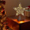 Indoor Christmas Star Lamp Iron Tree Top Star Silver 1