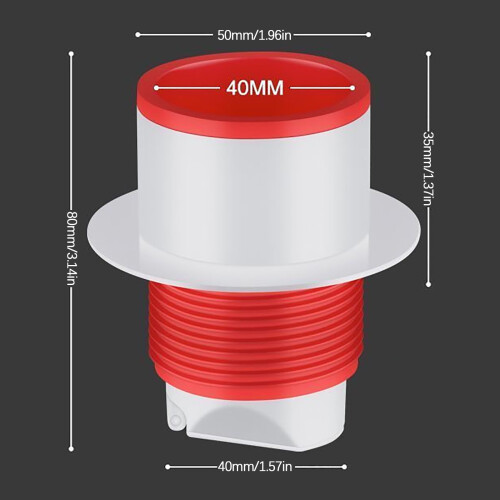 Downpipe Connection Floor Drain Seal Plug 2 Pack 2