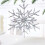 Christmas Tree Ornament Wrought Iron Snowflake 3D Silver 1