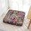 Almofada de chão quadrada de veludo para meditação, estilo boho, 56 cm (22 polegadas) 7