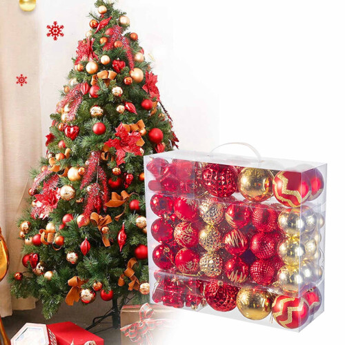 Christmas Balls Blue Silver Electroplated 24 pcs