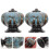 MUSEYA Round Alloy Drawer Pulls Blue Finish 1 Set 1