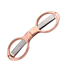 Stainless Steel Folding Scissors for Fishing Line Rose Gold