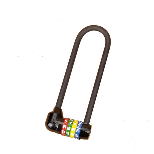 4-Digit Combination Padlock Black Mechanical Lock for