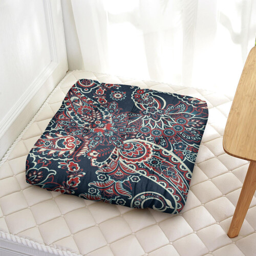 Μαξιλάρι διαλογισμού Boho Paisley τετράγωνο 22x22 ίντσες 1