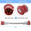 2X 5Pin Adapter Plug 32A to 16A Coupling Socket [3-Phase,400V] Hose Cable High Current Adapter ,Protection Class IP44 8