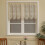 Beige Polyester Cafe Curtains 100x60 Rod Pocket 2 pcs 1