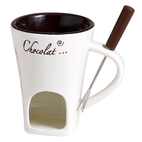 Ceramic Butter Warmer Set 400ml with 1 Fork