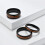 Δαχτυλίδι από βολφραμικό χάλυβα με ένθετο ξύλου 8mm, μέγεθος 6 2