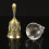 Hand Bell Floral Pattern 4.5 Inch Clear Loud Sound 7
