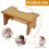 Bamboo C-Shaped Toilet Footstool Ergonomic 1 Piece 7