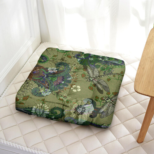 Τετράγωνο μαξιλάρι διαλογισμού Paisley 22x22 ίντσες 2