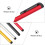 Set di 4 penne stilo capacitive con punta morbida in alluminio 4