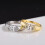 Moissanit Marquise Ring i 925 Sterling Sølv 3