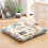 Almofada de meditação boêmia de veludo, quadrada de 56 cm (22 polegadas). 2