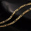 Colar Figaro com Corrente Banhada a Ouro, 20 peças, 40-75 cm (16-30 polegadas) 3