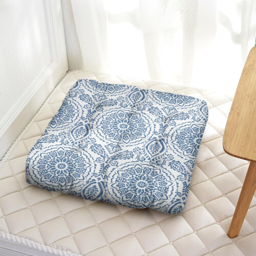 Almofada quadrada de veludo holandês de 56 cm (22 polegadas) estilo boho para meditação. 2