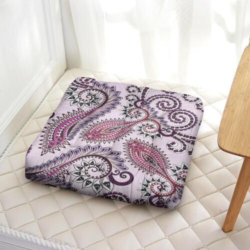 Almofada de Meditação Paisley Quadrada 22x22 polegadas 2