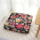 Almofada de chão quadrada de veludo estilo boho para meditação, 56 cm (22 polegadas) 4