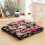 Almofada de chão quadrada de veludo estilo boho para meditação, 56 cm (22 polegadas) 5
