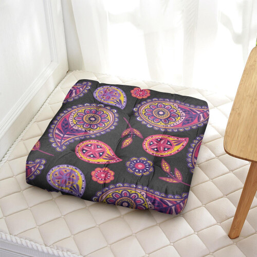 Paisley Διαλογιστικό Στρώμα Μαξιλάρι Boho Γιόγκα 22x22 1