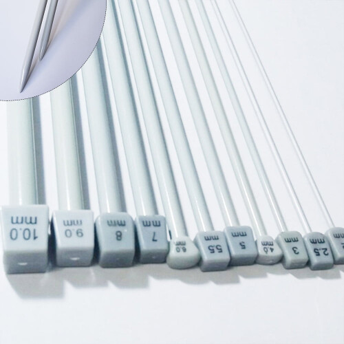 单头编织针 不锈钢手工制作 2mm-10mm 2支装 2