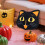 Coussin décoratif d'Halloween Chat Noir 18x18 4