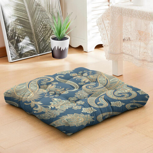 Μαξιλάρι γιόγκα διαλογισμού Paisley Boho 22x22 2