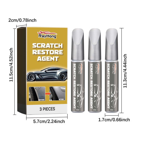 Car Scratch Repair Pen Set Paint Repair Tool 3pc 2