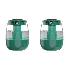 2X Humidificateur Ménage Chambre USB Plug-In Petit Salon Grand Brouillard Bureau Bureau Capacité Humidificateur Vert