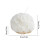 Bougie décorative en forme de boule de rose blanche parfumée (1 pièce) 5