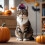 Halloween Heksehat til Katte og Hunde Gul Sort Blonde 5