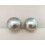 AAA 9mm Grey Pearl Earrings 925 Sterling Silver Stud 2