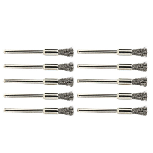 Wire Wheel Brush Set for Dremel Rotary Tool, 3.0 mm Handle 2