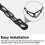 Gate Chain Lock Stainless Steel 100 cm 2 pcs 6