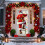 Décoration de porte de Noël 35 x 71 pouces 4