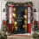 Rode kerstdeurbanner 35x71 inch 6