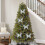 Christmas Tree Ornaments Silver Glitter Plastic 3-Pack 5