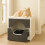 Kattenbakkast met kussen en krabmatten 1