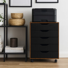Mobiele archiefkast met 5 lades en wielen