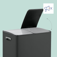 Pedaalemmer met twee compartimenten, 2x 30L capaciteit
