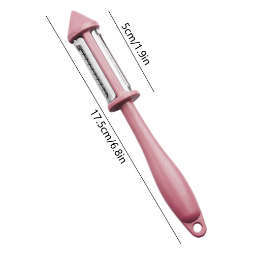 Gemüseschäler, rosa, Kunststoff, 3-in-1 1