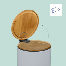 Pedaalemmer 5L met soft-close deksel en binnenzakken
